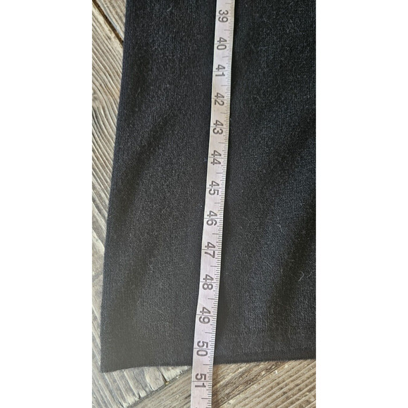 Vintage Maxi Dress Womens 2X Black White Wool Knit Mod 60s 70s Retro Old Money - Picture 9 of 10